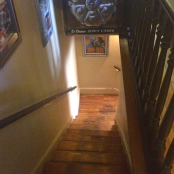 El Charro Cafe - Looking down the stairs. - Tacos Near Me - Tucson, Arizona