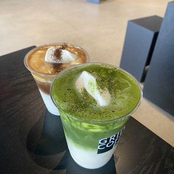 Grid Coffee - matcha cream latte + einspanner - Coffee & Tea Near Me - Santa Ana, California Grid Coffee - matcha cream latte + einspanner - Coffee & Tea Near Me - Santa Ana, California