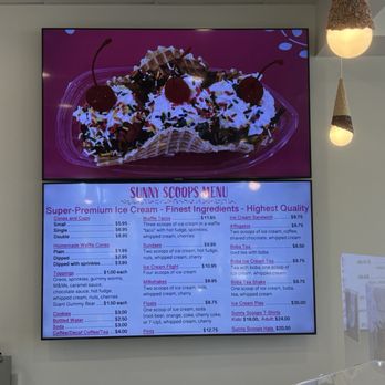 Sunny Scoops Ice Cream - Menu - Ice Cream & Frozen Yogurt Near Me - San Diego, California Sunny Scoops Ice Cream - Menu - Ice Cream & Frozen Yogurt Near Me - San Diego, California