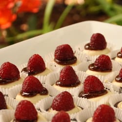 Perkunas Core - From one of Veggie Vibes catering...Frambuois mini cup cakes...org-raw-vegan