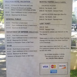 Parking rates Parking rates