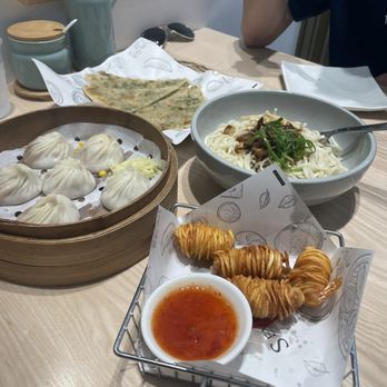 Seven Grams - Crab xlb, Noodle with Scallion Oil Sauce, Scallion Pancake 8pcs, Potato String Shrimp 5pcs - Chinese Near Me - Rancho Cucamonga, California Seven Grams - Crab xlb, Noodle with Scallion Oil Sauce, Scallion Pancake 8pcs, Potato String Shrimp 5pcs - Chinese Near Me - Rancho Cucamonga, California