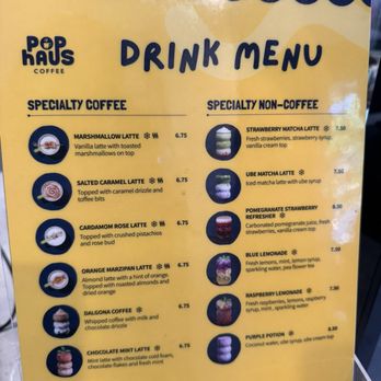 Pop Haus Coffee - Menu - Coffee & Tea Near Me - Saratoga, California Pop Haus Coffee - Menu - Coffee & Tea Near Me - Saratoga, California
