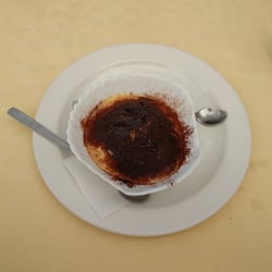 Osteria Locanda Ticinese - Tiramisu, not as fluffy as other tiramisus but rather rich and tasty, but the weavers weren't soaked so it was nice!