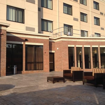 Courtyard Salisbury - Looking at the pool area from outside - Hotels Near Me - Salisbury, North Carolina