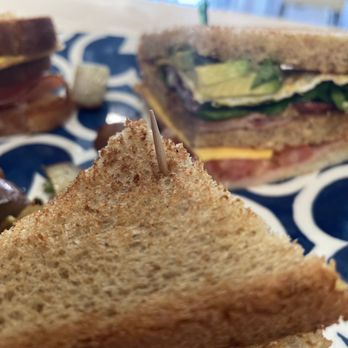 Lion's cafe - What's in this photo, straight deliciousness, of a club sandwich - Breakfast & Brunch Near Me - Los Angeles, California Lion's cafe - What's in this photo, straight deliciousness, of a club sandwich - Breakfast & Brunch Near Me - Los Angeles, California