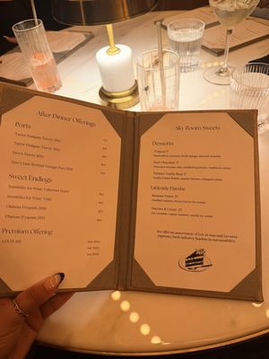 Menu photo 1 Sky Room Long Beach, CA