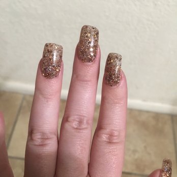 Glitter Box Nails Spa - Glitter Box Signature Glitter Mix (SNS) on natural nails. - Skin Care Near Me - Mesa, Arizona