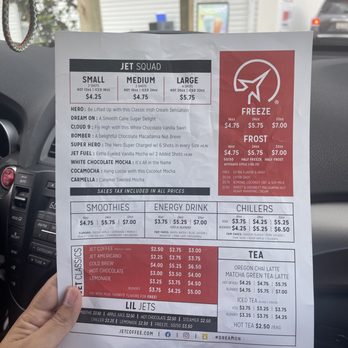 Jet Coffee - The menu - Coffee & Tea Near Me - Lafayette, Louisiana