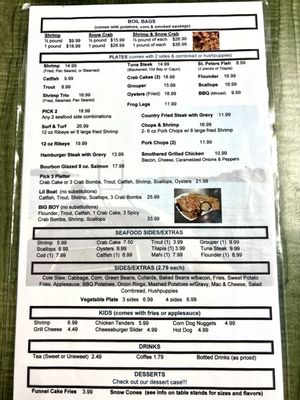 Menu photo 2 Story’s Seafood Hertford, NC Menu photo 2 Story’s Seafood Hertford, NC