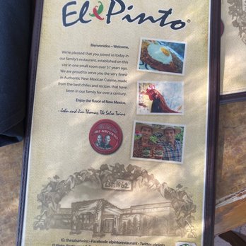 El Pinto - Menu - New Mexican Cuisine Near Me - Albuquerque, New Mexico
