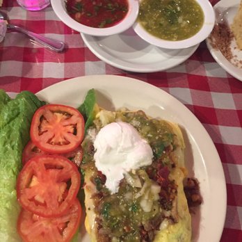 Mo's Egg House - The pork omelette with their homemade salsa - Breakfast & Brunch Near Me - Temecula, California