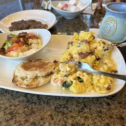 Spinach Eggs Sampler City Grits Handmade Sausages English Muffins Spinach Eggs Sampler City Grits Handmade Sausages English Muffins