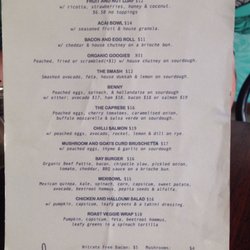 South East - Menu
