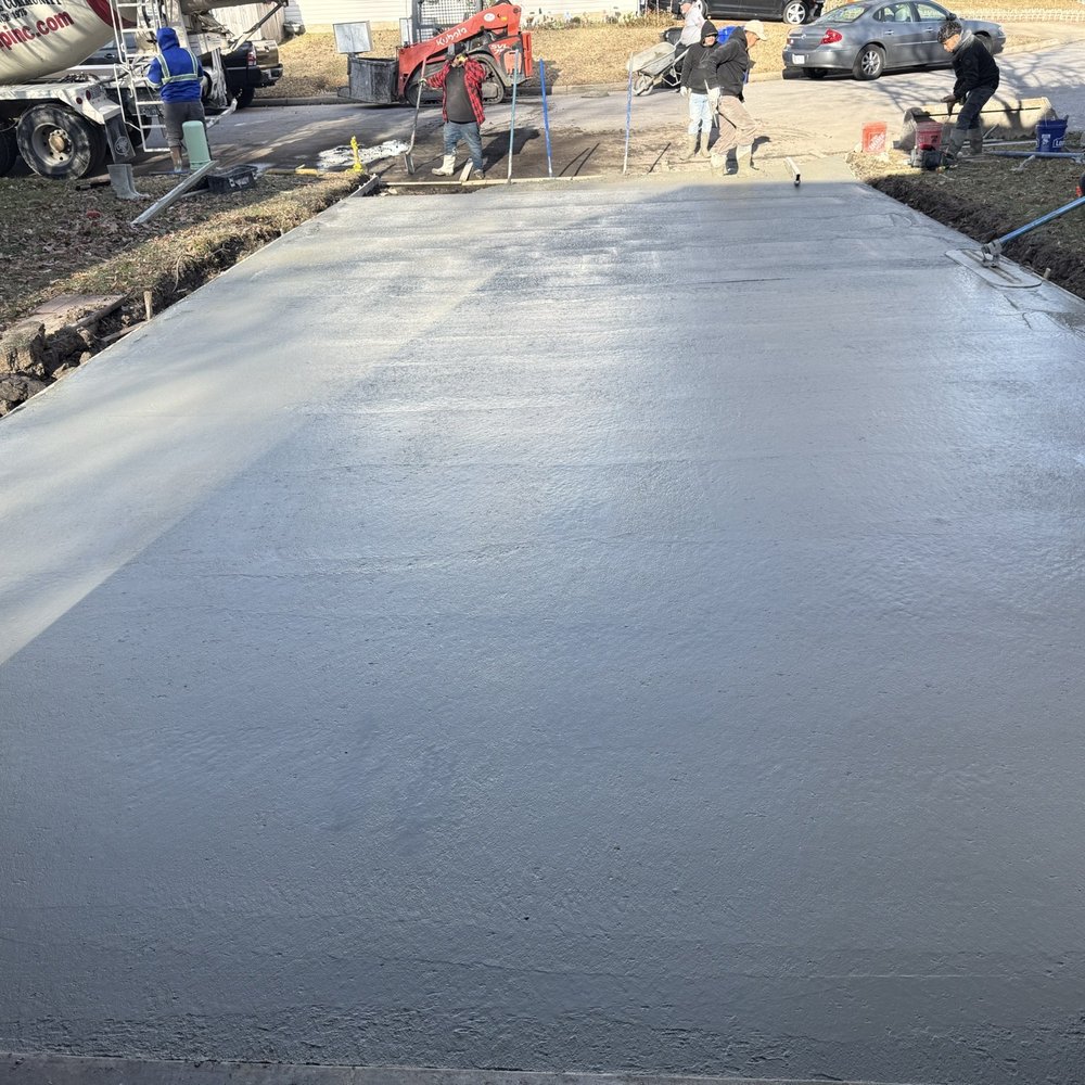 Virginia Beach Hardscapes - Driveway nearly complete - Masonry/Concrete Near Me - Virginia Beach, Virginia