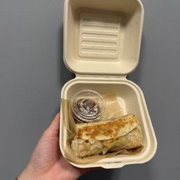 Mini breakfast burrito