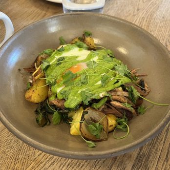 Camper - Duck confit hash. Tasty but not memorable. - New American Near Me - Menlo Park, California