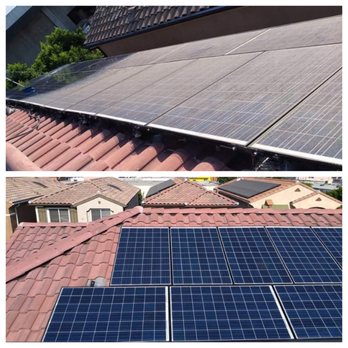 Enerbg - Before and after cleaning - Solar Installation Near Me - Los Angeles, California