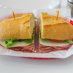 The Sandwich Spot - #1) The Godfather
Ham, salami, prosciutto, provolone & Italian dressing.