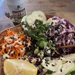 Roasted beet poke bowl