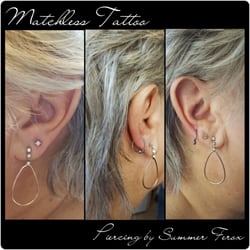 Matchless Tattoo - Ear piercing by Summer Ferox