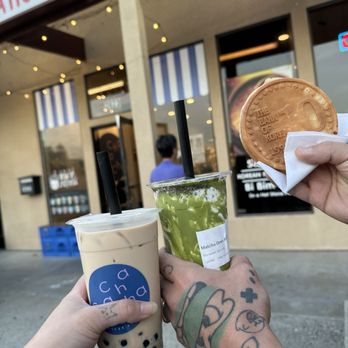 ChaChaCha - Panda milk tea and matcha Oreo 10/10! - Desserts Near Me - Fremont, California