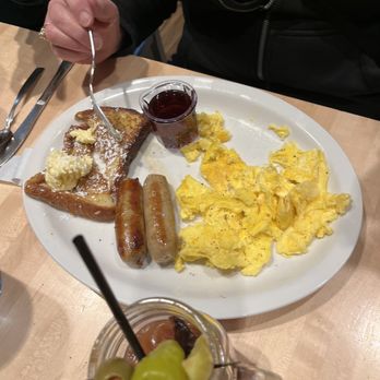 Biscuits Cafe - French toast with scrambled egg and sausage links - American Near Me - San Tan Valley, Arizona