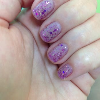 Bloom Nail & Spa - Do you lilac it? With 40 days in Rio glitter on top. - Nail Salons Near Me - Cedar Park, Texas