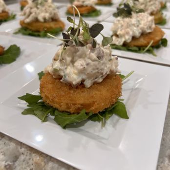 Chef Heather - Fried Green Tomato with Shrimp Salad - Personal Chefs Near Me
