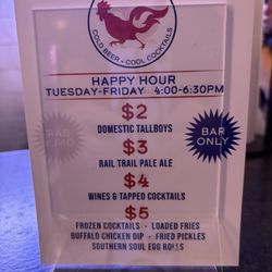 Happy Hour! Bar only.