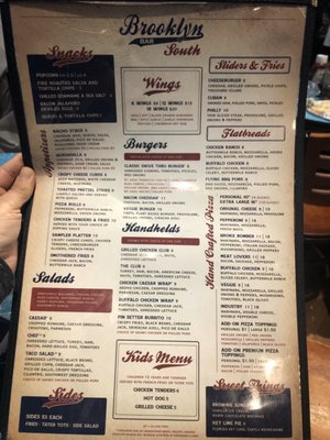 Menu photo 2 Brooklyn South Bar Orlando, FL Menu photo 2 Brooklyn South Bar Orlando, FL