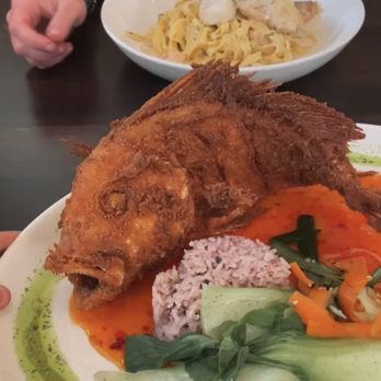 Real Seafood Company Grand Rapids - Crispy Whole Fish- Red snapper, sweet chili sauce, jasmine rice and bokchoy carrot side. The flavor is amazing! - Seafood Near Me - Grand Rapids, Michigan Real Seafood Company Grand Rapids - Crispy Whole Fish- Red snapper, sweet chili sauce, jasmine rice and bokchoy carrot side. The flavor is amazing! - Seafood Near Me - Grand Rapids, Michigan