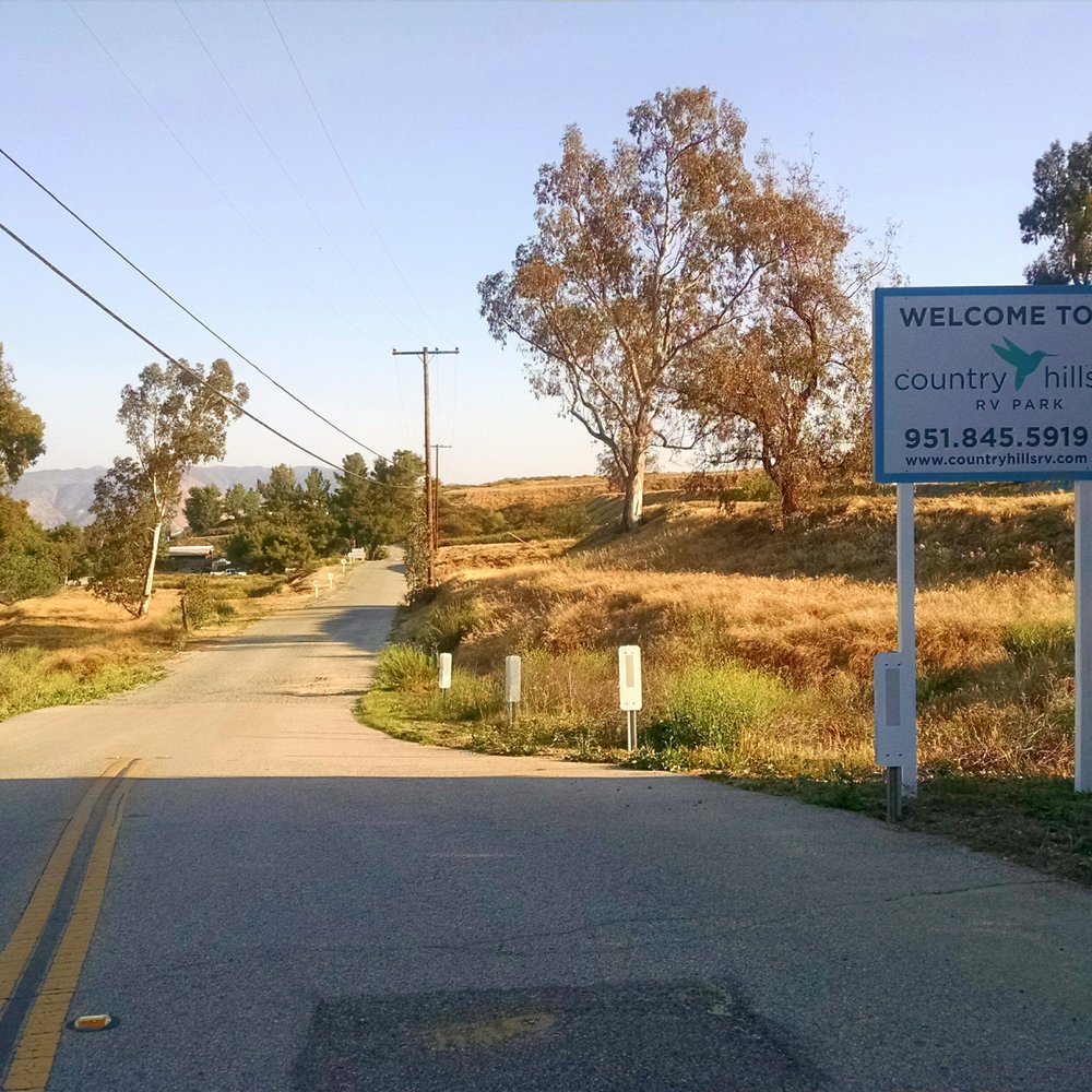 Country Hills Rv Park - The "Country Road" Leading into Country Hills RV Park (Can be hard to find... Just keep driving; its at end of the road in. - RV Parks Near Me - Beaumont, California