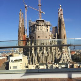 Rooftop terrace overlooking the sagrada