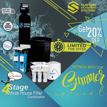 Custom Filtration Systems - 4 stage whole house filtration combination,Summer special! - Water Purification Services Near Me - Splendora, Texas Custom Filtration Systems - 4 stage whole house filtration combination,Summer special! - Water Purification Services Near Me - Splendora, Texas