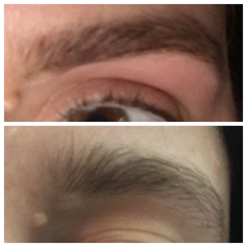 Saajida's Eyebrows - Before and after (with pencil in) - Eyebrow Services Near Me - Manhattan, New York Saajida's Eyebrows - Before and after (with pencil in) - Eyebrow Services Near Me - Manhattan, New York
