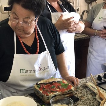 Mamma Agata - Mamma making some amazing eggplant parmesan - Cooking Classes Near Me - Ravello, SA