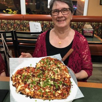 Round Table Pizza - BBQ Chicken Heart Shaped Pizza - Pizza Near Me - La Cañada Flintridge, California Round Table Pizza - BBQ Chicken Heart Shaped Pizza - Pizza Near Me - La Cañada Flintridge, California