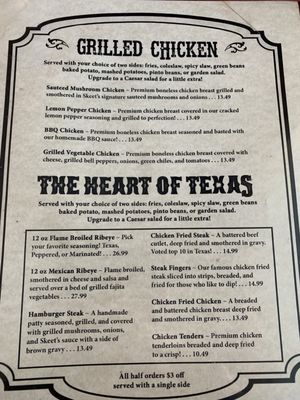Menu photo 6 Skeet's Texas Grill Merkel, TX Menu photo 6 Skeet's Texas Grill Merkel, TX