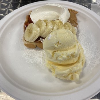 Waffle and Berry - Half order of peanut butter & jelly, banana waffles - Waffles Near Me - Honolulu, Hawaii Waffle and Berry - Half order of peanut butter & jelly, banana waffles - Waffles Near Me - Honolulu, Hawaii
