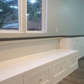 Monarch Kitchen & Bath - Custom nook bench and side storage. - General Contractors Near Me