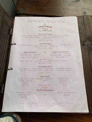 Menu photo 2 The Craftsman Company Aberdeen, ABE Menu photo 2 The Craftsman Company Aberdeen, ABE