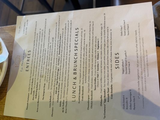 Menu photo 1 La Costanera Half Moon Bay, CA Menu photo 1 La Costanera Half Moon Bay, CA