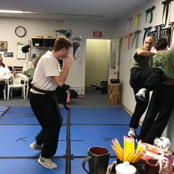 Los Padres Kung Fu San Soo - Two-on-One freestyle in the Adult class.