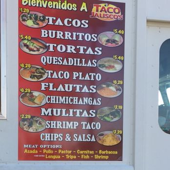 Taco Jalisco - Menu - Mexican Near Me - Cartersville, Georgia