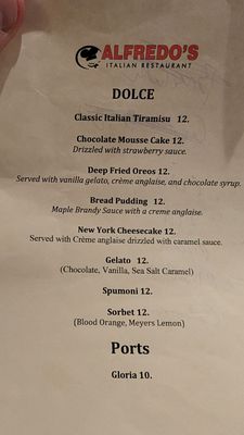 Menu photo 1 Alfredo's Italian Restaurant Petaluma, CA