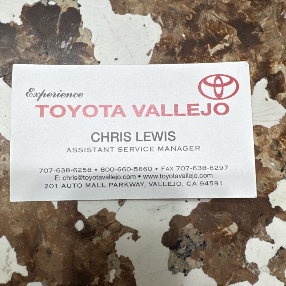 Toyota Vallejo - Ask for Chris for exceptional customer service!!! - Auto Repair Near Me - Vallejo, California Toyota Vallejo - Ask for Chris for exceptional customer service!!! - Auto Repair Near Me - Vallejo, California
