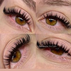 Glam Parlor Eyelash Extensions & Microblading - Wet set lashes!