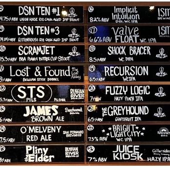 We're Pouring - Beer selection for the night. - Gastropubs Near Me - Glendale, California