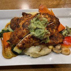 Turtle Jack's - Blackened Basa (with lobster mashed potatoes and vegetable)